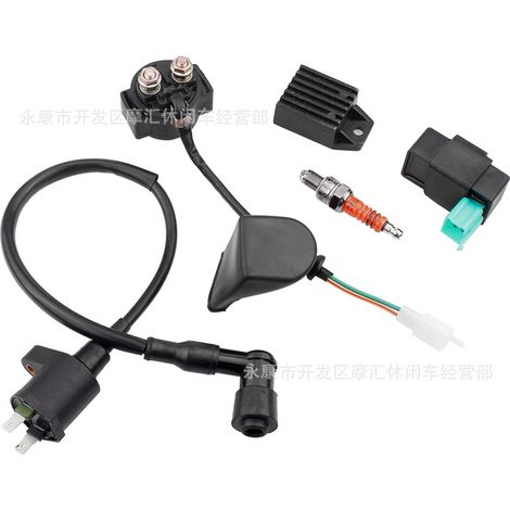 Off-road motorcycles, ATVs, four-wheeled go-karts, beach buggies, skateboard accessories, 2-wire starter switch, ignition switch, key.