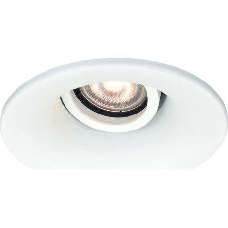 Faretto incasso tondo 11,5cm orientabile bianco GU10 Italux