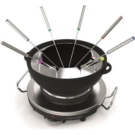 Fondue y estufa eléctrica 1000w 8 tenedores - QFD340 - Riviera & Bar -