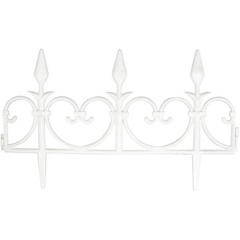 Set mit 8 modularen Polypropylen-Einfassungsleisten, 51 cm breit – Gesamtlänge 4,08 m – Witterungsbeständig – Zur Abgrenzung von Blumenbeeten und Wegen (1/5)