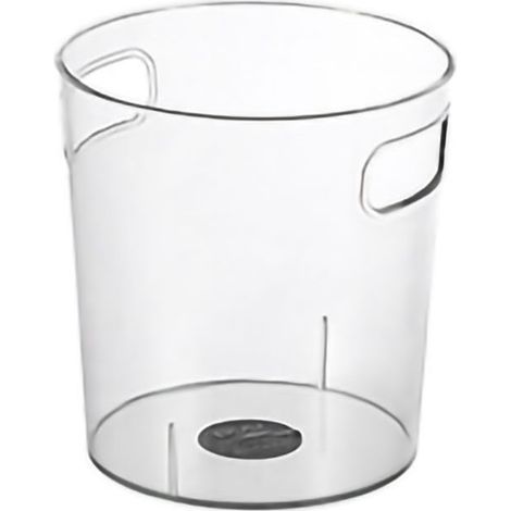 Seau à glace transparent PET résistant à la pression, petite poubelle de bureau, cuisine, salon, chambre à coucher