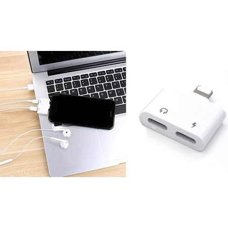 Adattatore splitter audio ricarica smartphone USB 8 pin piatto mini LD-9220 (1/5)
