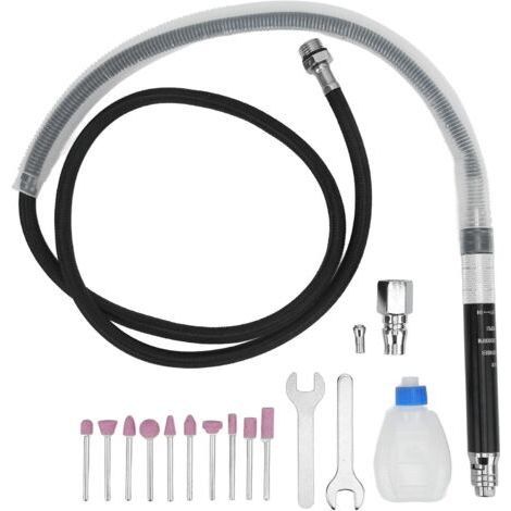Professionelles pneumatisches Stiftschleifer-Set, Mini-Druckluft-Stiftschleifer mit Zubehör zum Polieren, Gravieren, Schneiden und für Präzisionsarbeiten