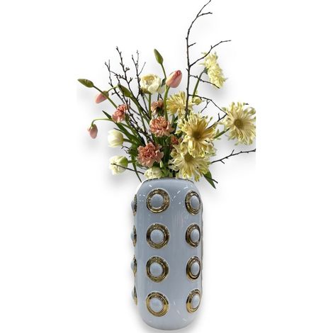 Vase Doré Décoratif à 4 Cercles pour Fleurs et Décoration Intérieure CV11617-14WIT - PANGIVO (1/5)