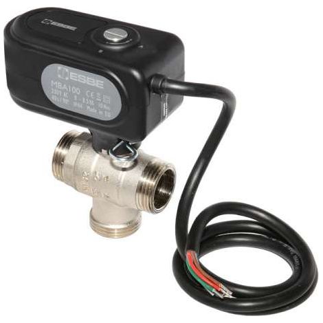 ESBE Motorkugelhahn MBA132 DN 20 Kvs 9,6 als 3 Wege Zonenventil 230 V, AG 1" 43102500