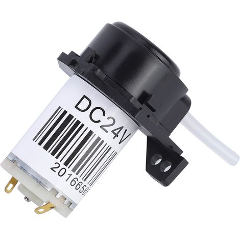 Pompe péristaltique micro à angle droit avec tube silicone pour expériences (24V DC, 0.1-100ml/min) (1/5)