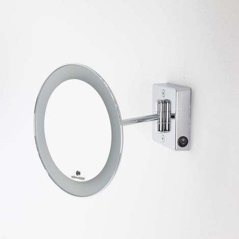 KOH-I-NOOR Discolo led c35/1kk2 specchio ingranditore x2 tondo da parete ø23 1 braccio illuminazione a led crom codice prod: C35/1KK2 (1/3)
