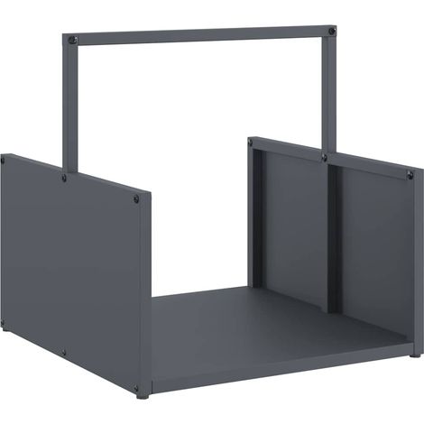 Maison Exclusive - Leñero antracita 40x40x40 cm Acero laminado en