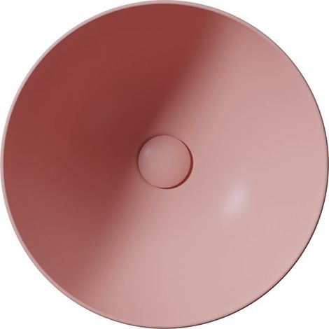 Vasque à poser en céramique PURA haute, dia 42cm, blush mat