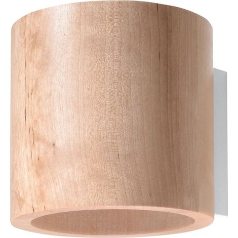 Aplique de pared Inba, madera natural (1/5)