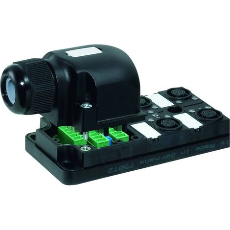 [NEUWERTIG] B-Ware Murrelektronik Verteiler Box Sensor Aktor Box Universalverteiler Schwarz 4 X M12