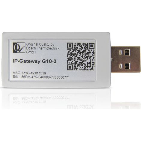 Bosch – Module Wi-Fi clé USB HomeCom Easy G10-3 – Connectivité chauffage – Application intuitive pour gestion température – Diagnostic chaudière à distance