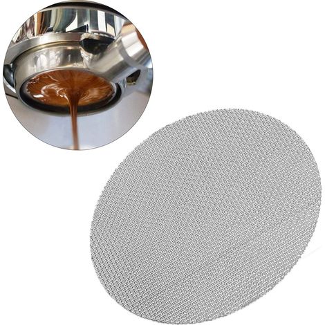 Écran Filtre Café 316 Acier Inoxydable pour Portafiltre, Finesse de Filtration 50μm, Diamètre 58.5mm / 2.3in (1/5)