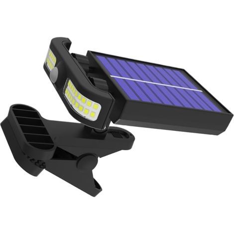 Générique Lumieres Solaires De Gouttiere, Lampes Solaires A Pince Pour Exterieur, Projecteur Jardin avec Détecteur de Mouvement pour Pelouse Allée Terrasse Balcon Arrière-cour Patio (1/5)