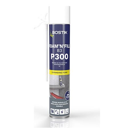 BOSTIK PRO - Mousse foam'n'fill b3 p300 aérosol 500ml (1/2)