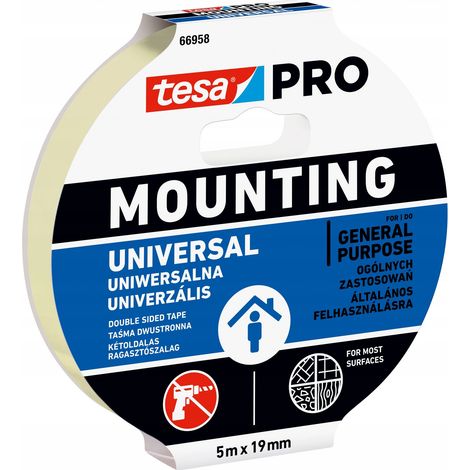 Ruban adhésif de montage en mousse tesa PRO 5 m universel (1/5)