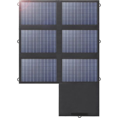 ALLPOWERS Panneau Solaire 60W Chargeur Solaire Pliable 18VDC + USB-C 60W + USB-A  2 Alimentation 4 Unités Simultanément Contrôleur Solaire Inclus Panneau Solaire Connectable Parallèle Camping Alimenta (1/5)