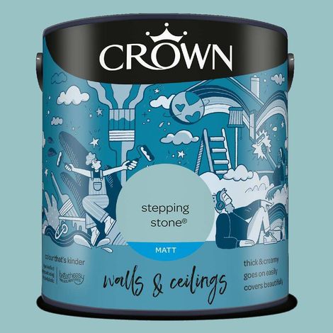 CROWN WALLS AND CEILINGS MATT STEPPING STONE 2.5L