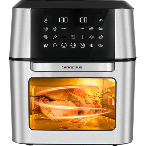 Heißluftfritteuse, 13 l Fassungsvermögen, intelligente Touchscreen-Steuerung, 1800 W, EU (1/2)