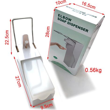 Distributeur de savon mural, distributeur manuel de 1000 ml, support de liquide de Gel douche à pression coudée pour la maison, le bureau et le Restaurant (1/5)