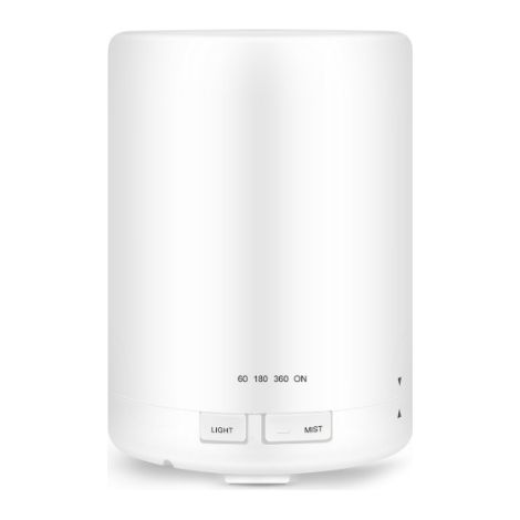Humidificador de aire para dormitorio,300 ml,vapor frío,luz de 7 colores,difusor de aceites esenciales,ultrasónico. (1/5)