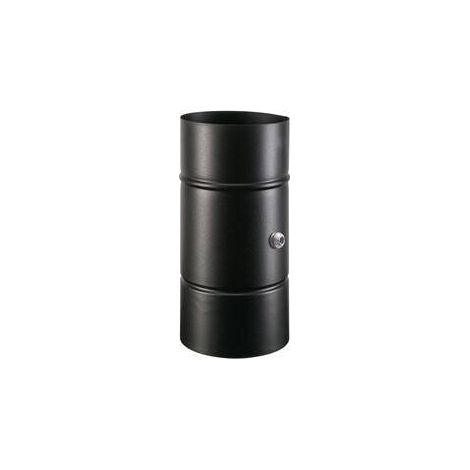 TUBO PORCELLANATO C/COMB C/TAPPO D 10XH19CM NERO CLASSIC