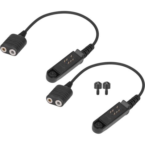 Adaptador Audio Walkie Talkie - Conector K Port 2 Pin - Compatible UV-9R Plus y Modelos Baofeng - 2 Unidades (1/5)