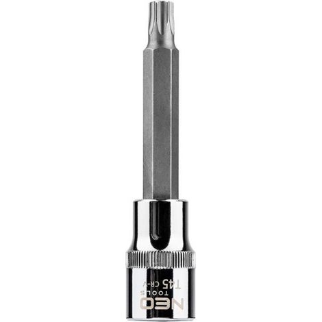 Embout Torx Sur Douille - T45 - 100 mm - Acier Chrome-Vanadium - 1 Pièce (1/5)