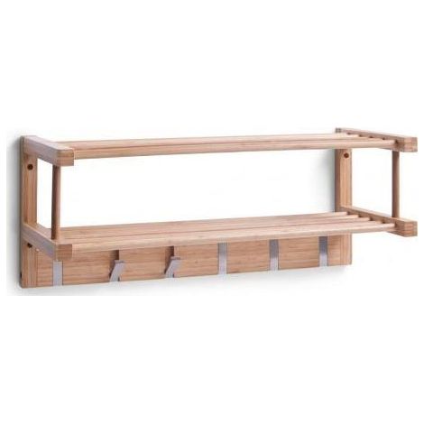 Zeller Appendiabiti in Bambù Naturale 60 x 24 cm