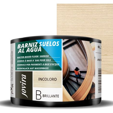 Vernis pour Sols a Base d'eau. Protège tous les types de sols en bois à l'intérieur. 375 Millilitres, Brillant (1/5)