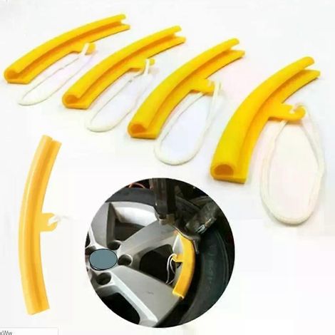 5-teiliges Set Felgenschutz für Auto- und Motorradreifen, Kantenschutz, weiche Abdeckung, Auto-Dekoration, Reifenschutz, Wechsel (1/4)