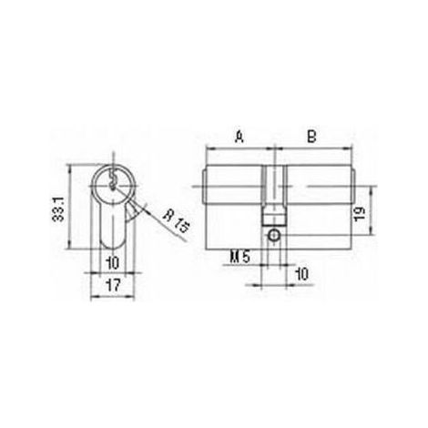 Cylindre double profilé BKS PZ 8800 45/60 mm ( 3000251950 )