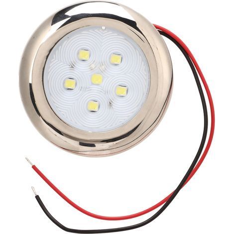 Plafonnier LED 12 V étanche IP65, éclairage blanc pour camping-car, caravane, camionnette ou véhicule utilitaire léger. (1/5)