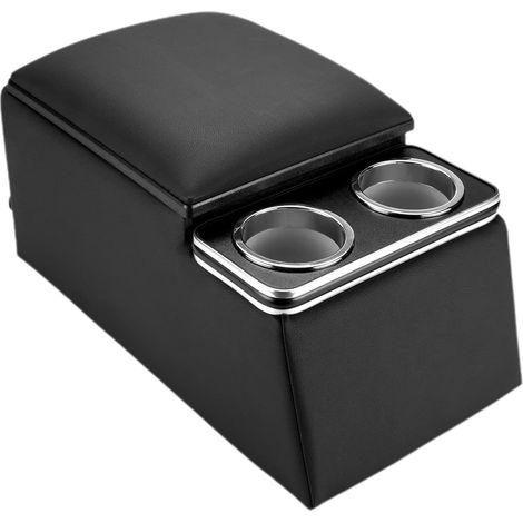 Boîte de rangement pour accoudoir de voiture, boîte de rangement pour accoudoir Organiseur de console avec porte-gobelet, consoles de siège arrière, organiseur et rangement de siège de (1/5)