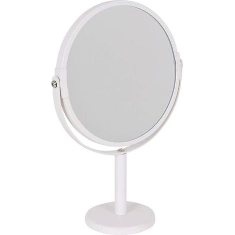 Miroir double face avec grossissement blanc