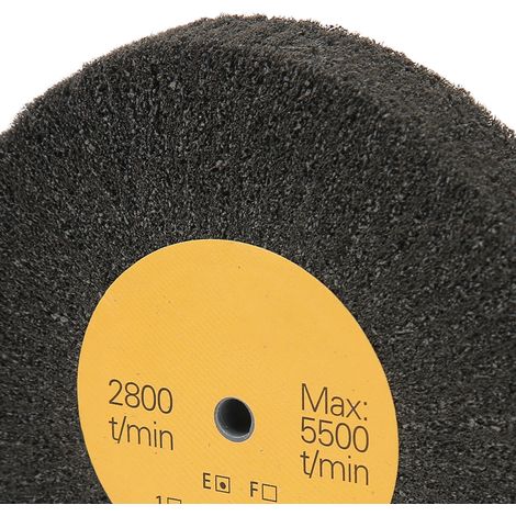 Disque abrasif nylon fibre 4 pouces, ponçage polissage meule 5500 tr/min, carbure de silicium, queue 1/4 pouce, lot de 1 (1/5)