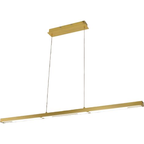 Suspension Led Ling 40 W 4800 Lm 3000 K, Structure En Laiton Satiné Et Méthacrylate, Classe 2, Intensité Variable - Série Ling (1/3)