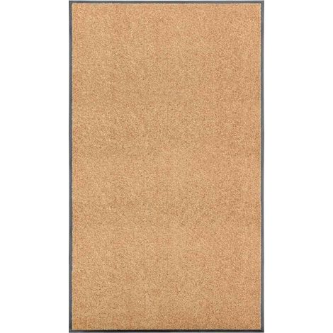 Felpudo lavable crema 90x150 cm vidaXL