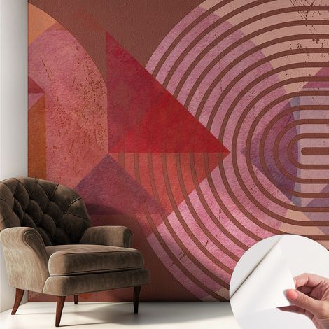 Fotomurale adesivo stickers - murali decorativo - soggiorno moderno - effetto realistico - Forme astratte 250x250 cm (1/5)