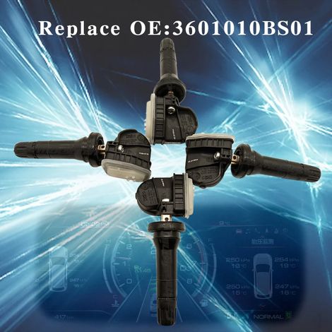 Capteurs de pression des pneus compatibles avec les véhicules CHANGAN CS35, CS35PLUS (2018), CS85 et CS95 (2019-2020) - Référence : 3601010BS014PCS (1/4)