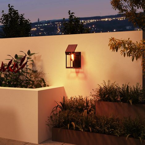 Applique Murale Solaire LED Orientable avec Capteur de Lumière, IP44 Étanche Blanc Chaud pour Jardin et Terrasse, Noir, Installation Extérieure Facile et Économique