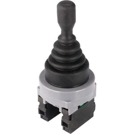 2-Position Joystick Switch Controllers, 2NO Momentary Type, 150V/250V/380V, 30mm Panel Mount, Spring Return, Monolever Joystick Switch, Black