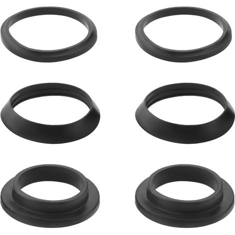 2 Set Jeux de Joints pour Siphon de 1 ¼ Pouces Joint en Caoutchouc Joint Plat de Remplacement pour Tuyau de Vidange de 1 1/4 Pouces Piège à Odeurs d'évier Tube de Siphon Siphon Noir (1/5)