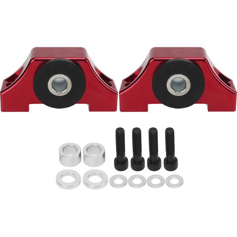 Support moteur billet en aluminium 6061‑T6 pour Civic EG EK séries B D B16 B18 B20 D16, kit de montage torsion rouge (1/5)