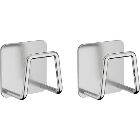 Support Pour Éponge - Acier Inoxydable 304 Non Percé - Pour Évier Cuisine Salle De Bain - 1 Pièce (1/5)