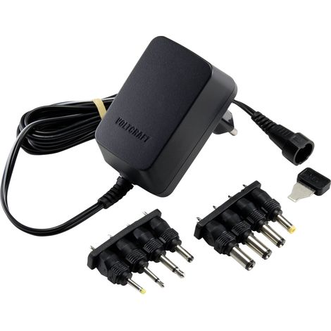 Bloc d'alimentation réglable VOLTCRAFT VC-11258680 3 V/DC, 4.5 V/DC, 5 V/DC, 6 V/DC, 7.5 V/DC, 9 V/DC, 12 V/DC 0.6 A 7. (1/5)