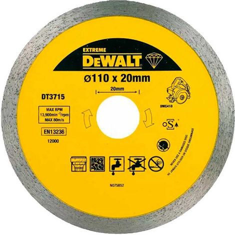 DeWalt DT3715 110mm Premium Porcelain Marble & Granite Cutting Disc