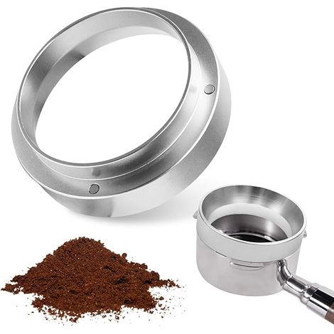 Kaffee Dosierring 51mm Siebträger Zubehör Dosiertrichter Espresso Trichter Fülltrichter Aluminium Kaffeedosierring Kaffeepulver Exakten Abfüllen Ersatz Kompatibel mit EC680 EC685 Siebträger (1/5)