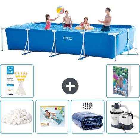 Rechteckiger Frame Pool - 450x220x84 cm - 7-teilig S5
