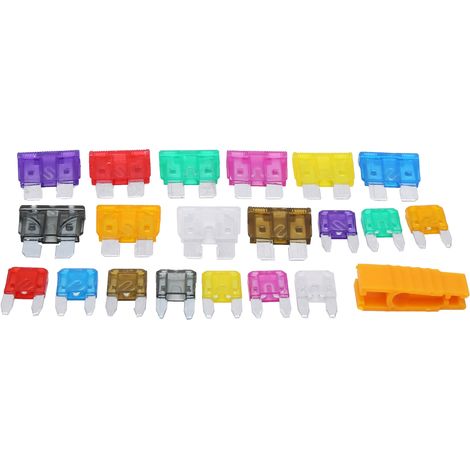 Kit 220 fusibles plats auto moyen et petit, boîte de rangement isolante, assortiment sécurité pour voiture (1/5)